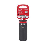 Milwaukee Shockwave 13/16 in. X 1/2 in. drive SAE 6 Point Deep Impact Socket