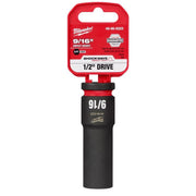 Milwaukee Shockwave 9/16 in. X 1/2 in. drive SAE 6 Point Deep Impact Socket