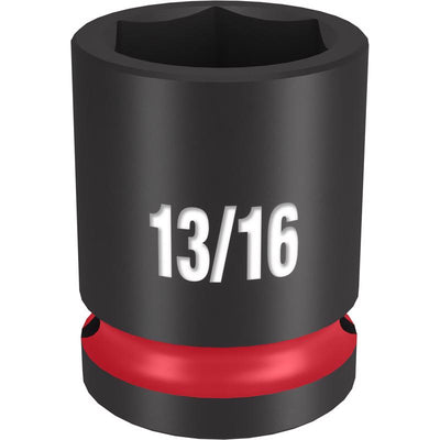 Milwaukee Shockwave 13/16 in. X 1/2 in. drive SAE 6 Point Standard Deep Socket