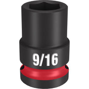 Milwaukee Shockwave 9/16 in. X 1/2 in. drive SAE 6 Point Standard Impact Socket