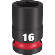 Milwaukee Shockwave 16 mm X 1/2 in. drive Metric/SAE 6 Point Standard Impact Socket