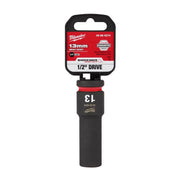 Milwaukee Shockwave 13 mm X 1/2 in. drive Metric 6 Point Deep Impact Socket