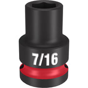 Milwaukee Shockwave 7/16 in. X 1/2 in. drive SAE 6 Point Standard Impact Socket