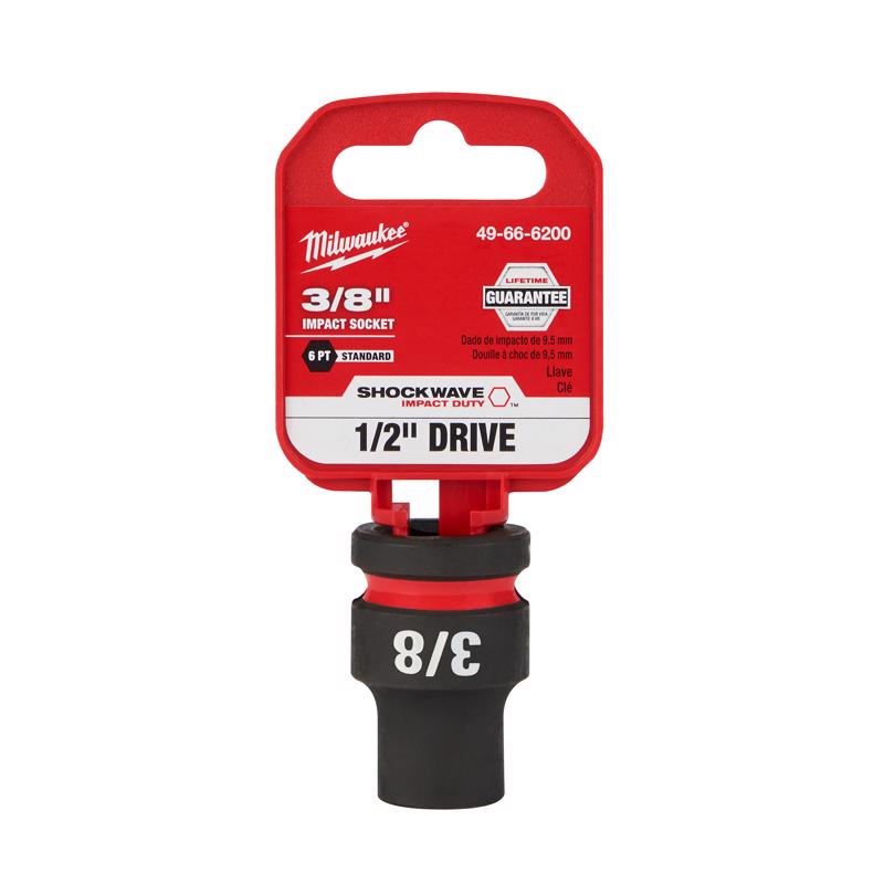Milwaukee Shockwave 7/16 in. X 1/2 in. drive SAE 6 Point Standard Impact Socket