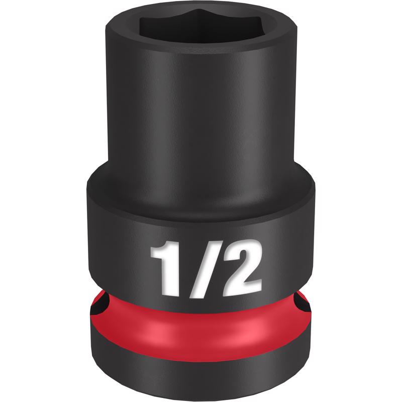Milwaukee Shockwave 1/2 in. X 1/2 in. drive SAE 6 Point Standard Impact Socket