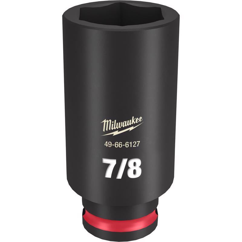 Milwaukee SHOCKWAVE 7/8 in. X 3/8 in. drive SAE 6 Point Deep Impact Socket