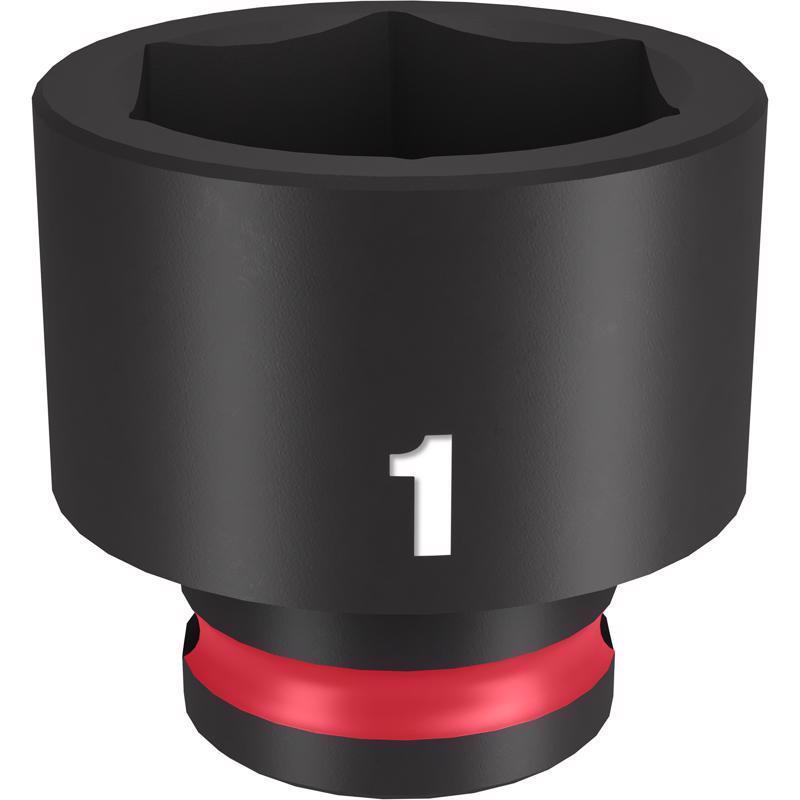Milwaukee Shockwave 1 in. X 3/8 in. drive SAE 6 Point Standard Impact Socket