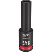 Milwaukee SHOCKWAVE 5/16 in. X 3/8 in. drive SAE 6 Point Deep Impact Socket