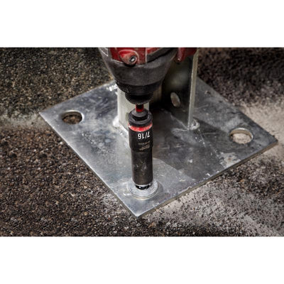 Milwaukee Shockwave 7/16 in. X 3/8 in. drive SAE 6 Point Deep Impact Socket