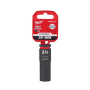 Milwaukee Shockwave 1/2 in. X 3/8 in. drive SAE 6 Point Deep Impact Socket