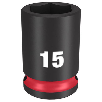 Milwaukee Shockwave 15 ml X 3/8 in. drive Metric 6 Point Standard Impact Socket