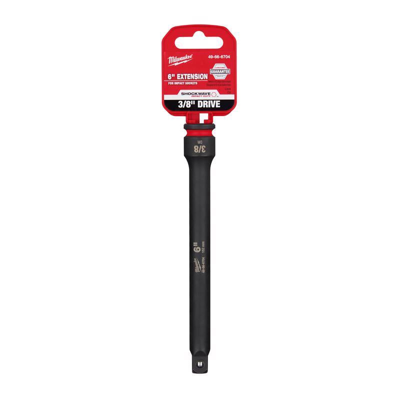 Milwaukee Shockwave 6 in. X 3/8 in. drive SAE Impact Extension
