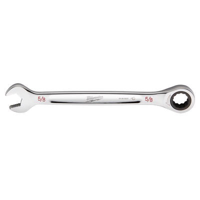 Milwaukee 5/8 in. X 5/8 in. 12 Point SAE Ratcheting Combination Wrench 8.58 in. L