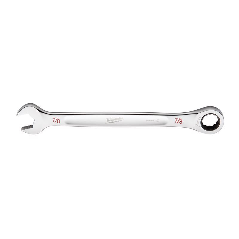 Milwaukee 7/8 in. X 7/8 in. 12 Point SAE Ratcheting Combination Wrench 11.93 in. L