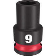 Milwaukee Shockwave 9 mm X 3/8 in. drive Metric 6 Point Standard Impact Socket