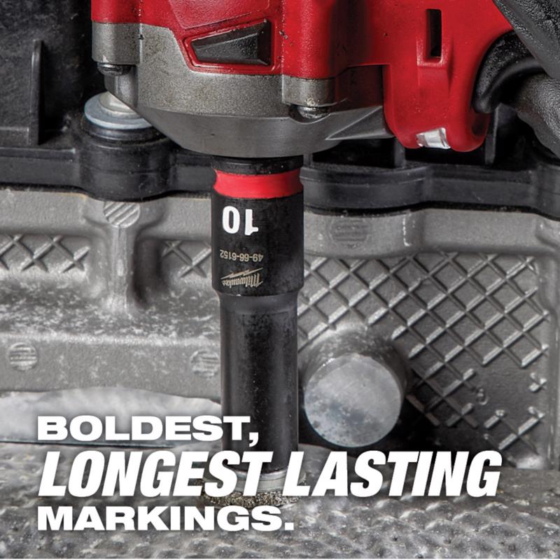 Milwaukee Shockwave 9 mm X 3/8 in. drive Metric 6 Point Standard Impact Socket