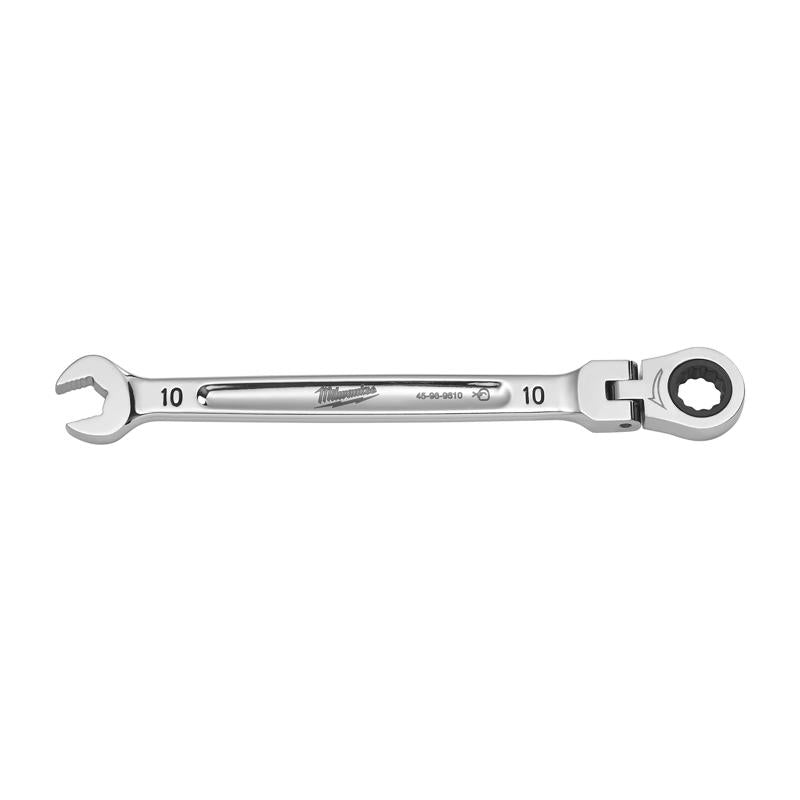 Milwaukee 10 mm X 10 mm 12 Point Metric Flex Head Combination Wrench 6.5 in. L