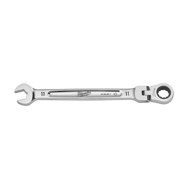 Milwaukee 11 mm X 11 mm 12 Point Metric Flex Head Combination Wrench 6.75 in. L