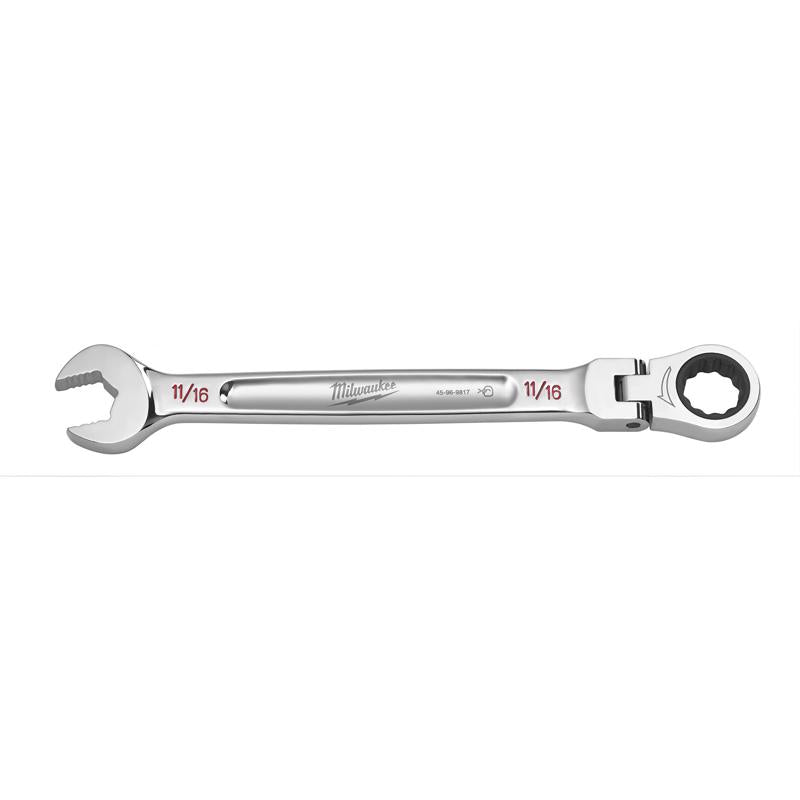 Milwaukee 11/16 in. X 11/16 in. 12 Point SAE Flex Head Combination Wrench 9.19 in. L