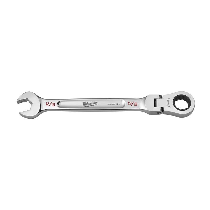 Milwaukee 13/16 in. X 13/16 in. 12 Point SAE Flex Head Combination Wrench 11.1 in. L