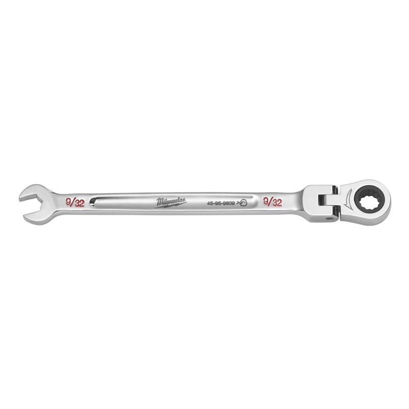 Milwaukee 9/32 in. X 9/32 in. 12 Point SAE Flex Head Combination Wrench 5.57 in. L