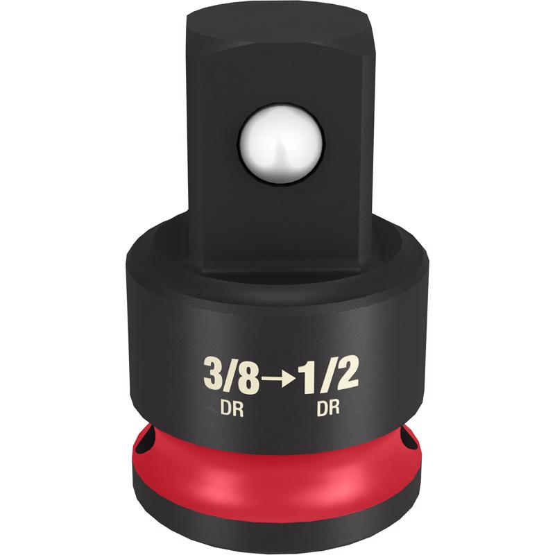Milwaukee Shockwave 1.41 in. L X 3/8 to 1/2 in. drive SAE Socket Adapter