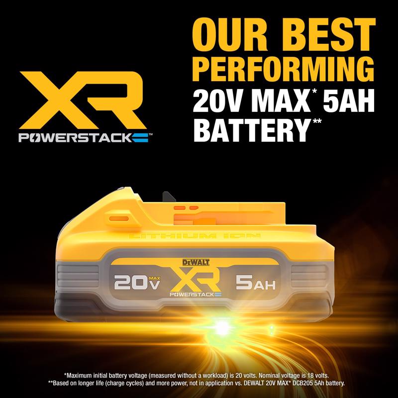 DeWalt 20V MAX XR POWERSTACK DCBP520 5 Ah Lithium-Ion Battery