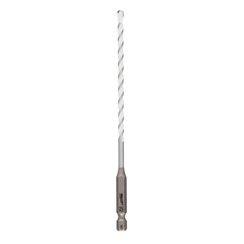 Milwaukee Shockwave 5/32 in. X 6 in. L Carbide Percussion Drill Bit Hex Shank