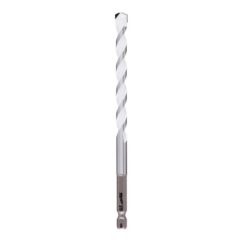 Milwaukee Shockwave 5/16 in. X 6 in. L Carbide Percussion Drill Bit Hex Shank