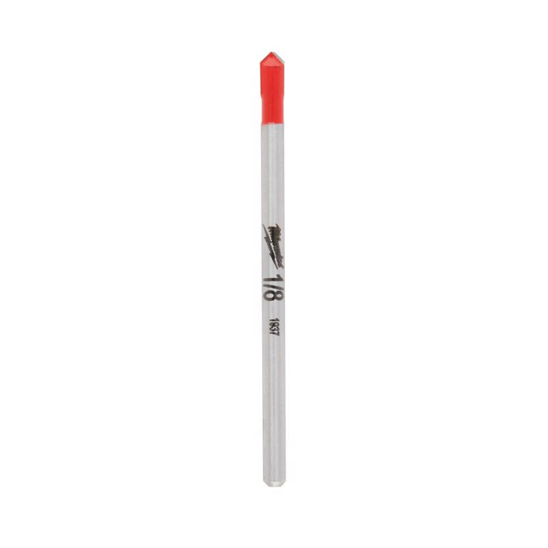 Milwaukee 3/8 in. X 3.75 in. L Carbide Tipped Glass/Tile Drill Bit 3-Flat Shank