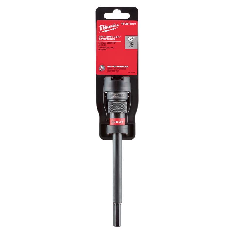 Milwaukee Quik-Lok 3/8 in. X 6 in. L Metal Extension Drill Bit