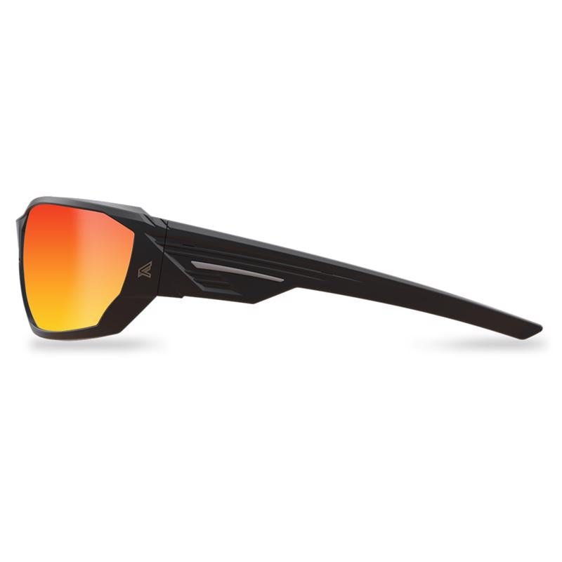Edge Eyewear Dawson Anti-Fog Safety Glasses Red Mirror Lens Black Frame