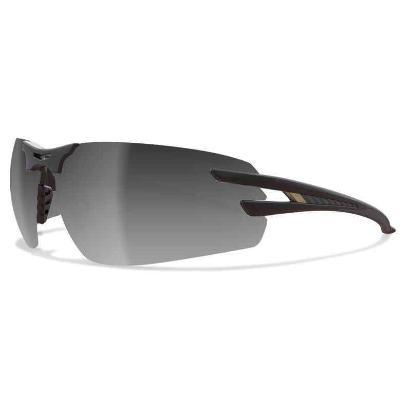 Edge Salita Anti-Fog Safety Glasses Silver Mirror Lens Black Frame