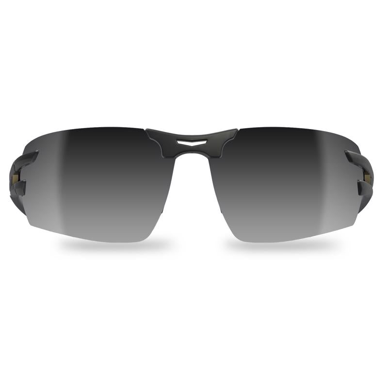 Edge Salita Anti-Fog Safety Glasses Silver Mirror Lens Black Frame