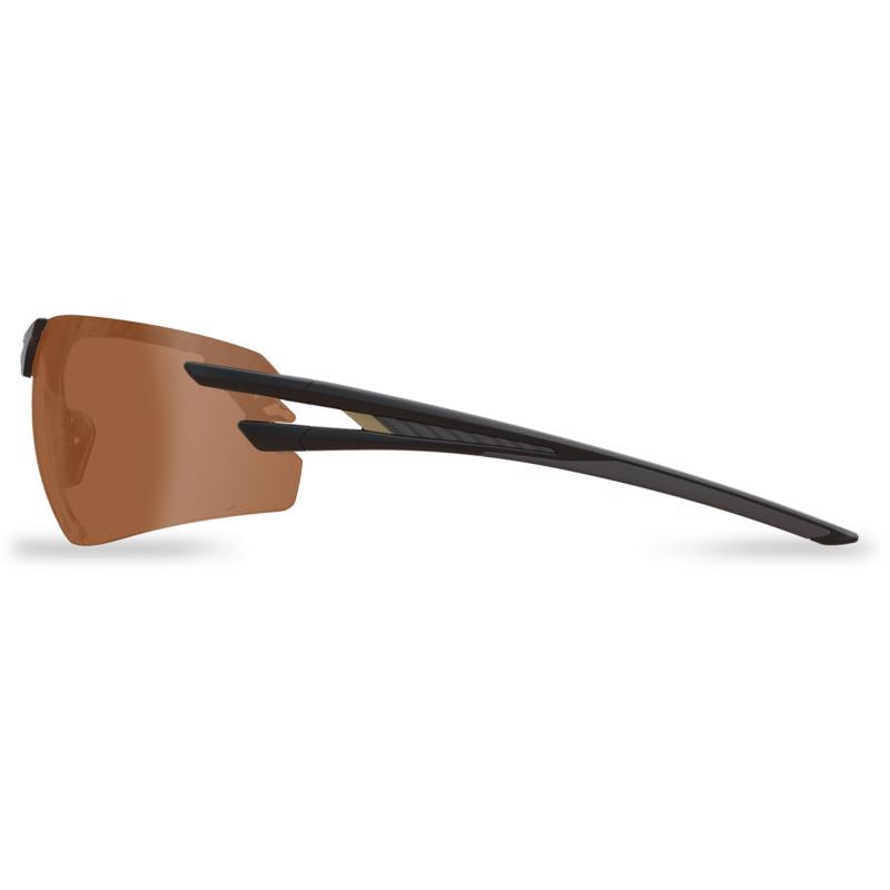 Edge Salita Anti-Fog Vapor Shield Safety Glasses Copper Lens Black Frame