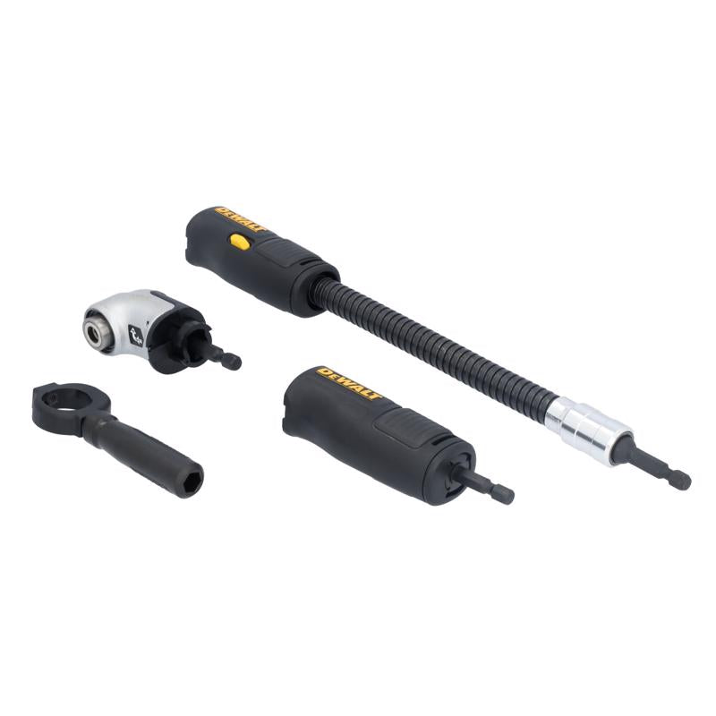DeWalt ELITE SERIES 12 in. Steel Right Angle Attachment 1/4 in. Hex Shank 3 pc