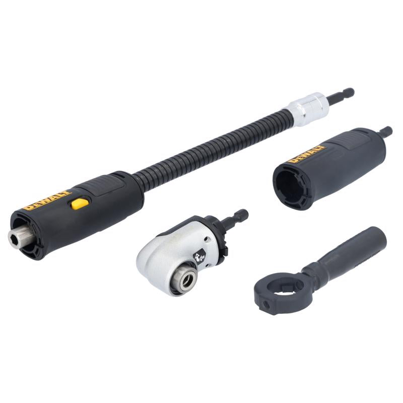DeWalt ELITE SERIES 12 in. Steel Right Angle Attachment 1/4 in. Hex Shank 3 pc