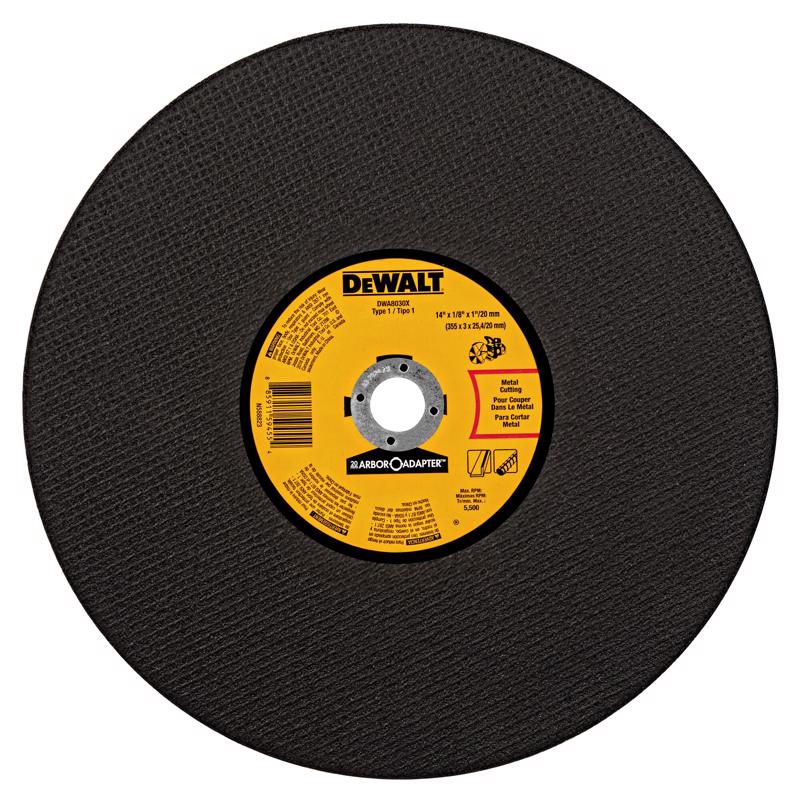 DeWalt 14 in. D X 20 mm Aluminum Oxide Cut-Off Wheel
