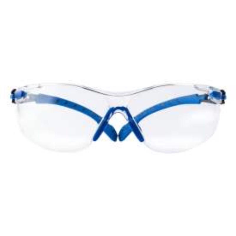 3M Scotchgard Anti-Fog Safety Glasses Clear Lens Black/Blue Frame