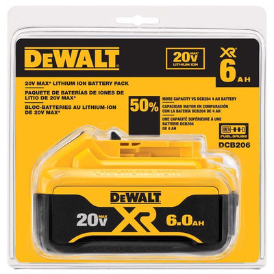 DeWalt 20V MAX DCB206 6 Ah Lithium-Ion Battery Pack