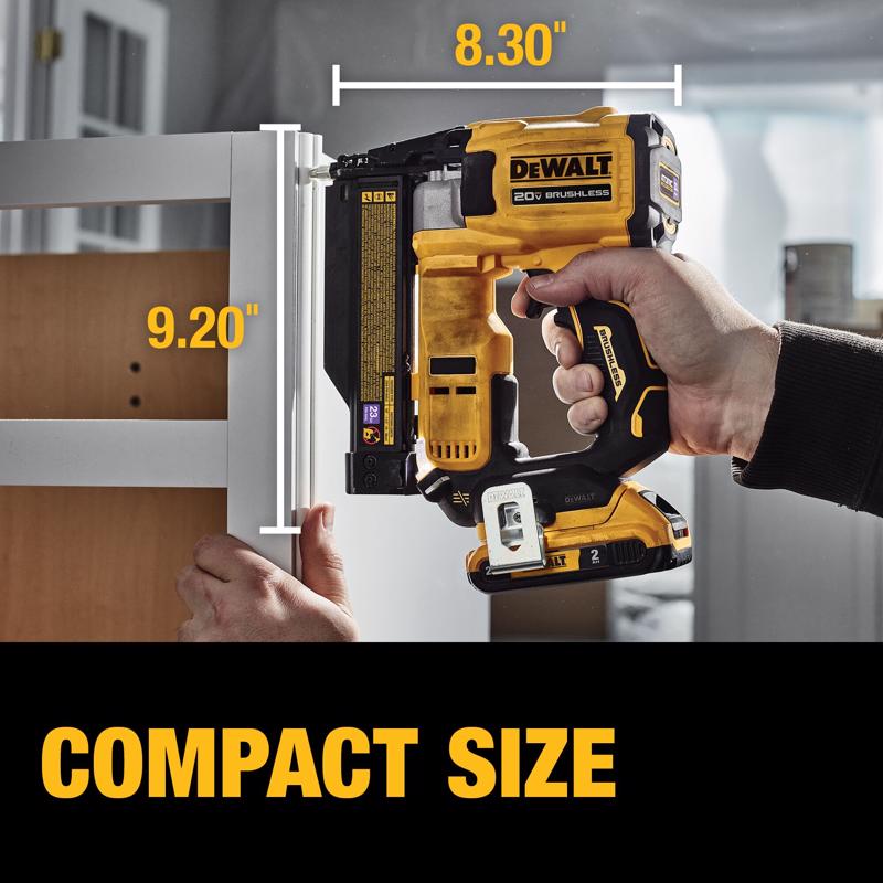 DeWalt 20V MAX ATOMIC 23 Ga. Cordless Compact Pin Nailer Kit (Battery & Charger) 20 V