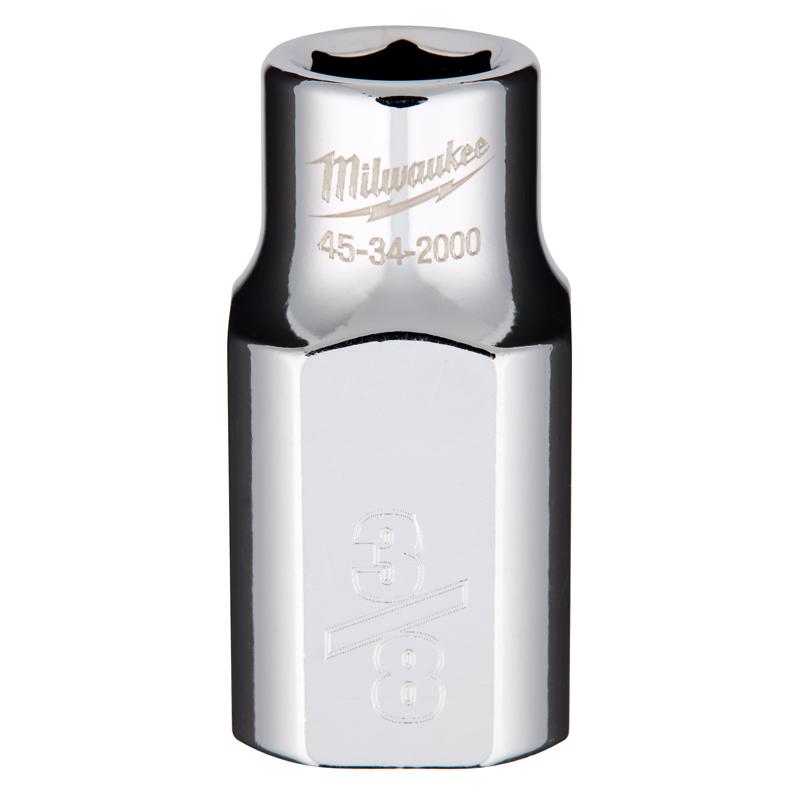Milwaukee 3/8 in. X 1/2 in. drive SAE 6 Point Standard Socket