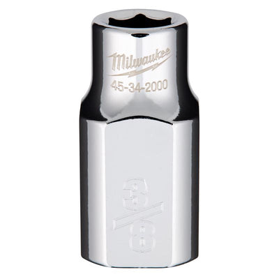 Milwaukee 3/8 in. X 1/2 in. drive SAE 6 Point Standard Socket
