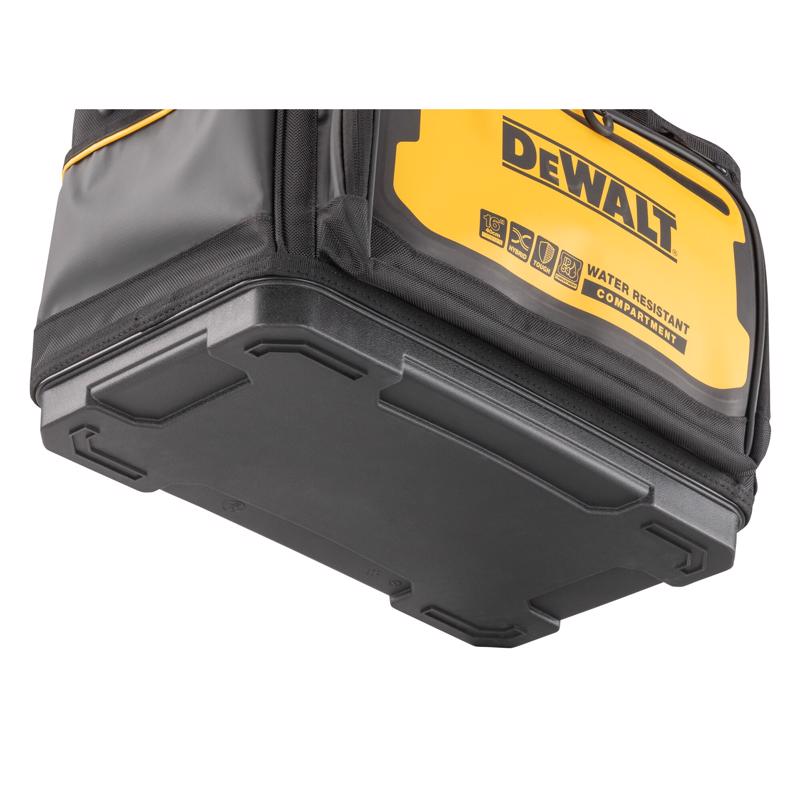 DeWalt Polyester/Tarpaulin Open Mouth All-Purpose Tool Bag 19 pocket Black/Yellow