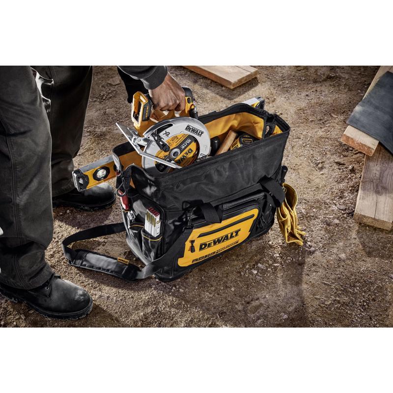 DeWalt Ballistic Nylon All-Purpose Tool Bag 33 pocket Black/Yellow
