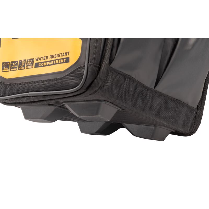 DeWalt Ballistic Nylon Electrician Tote Tote Bag 34 pocket Black/Yellow