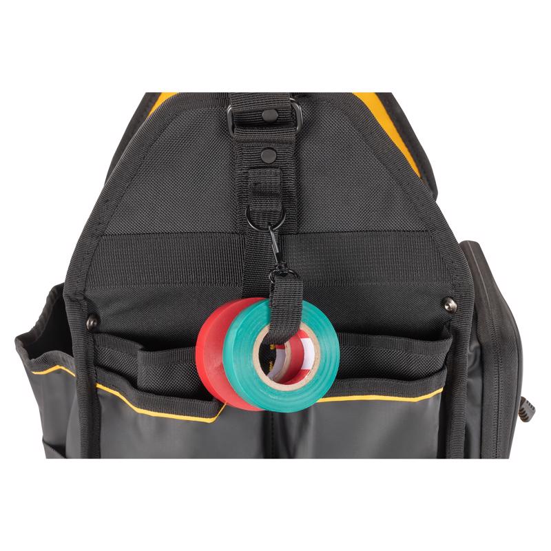 DeWalt Ballistic Nylon Electrician Tote Tote Bag 34 pocket Black/Yellow