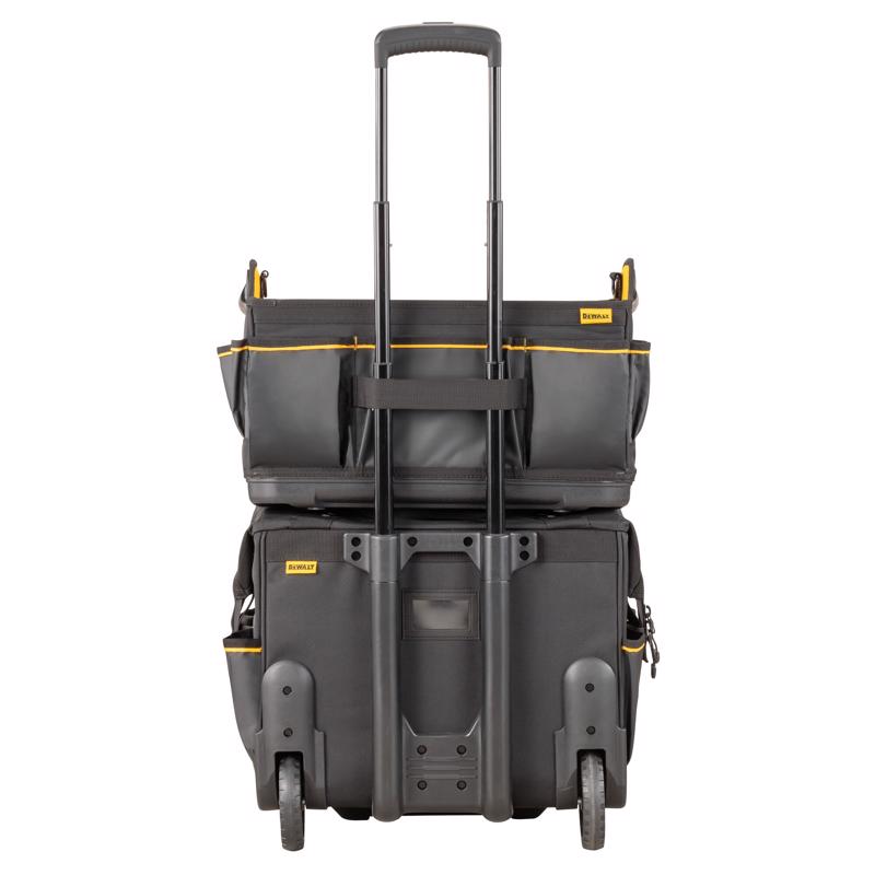 DeWalt Ballistic Nylon Open Top Tool Tote Tool Tote 36 pocket Black/Yellow