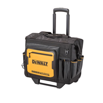 DeWalt Ballistic Nylon Tool Bag On Wheels Roller Tool Bag 27 pocket Black/Yellow