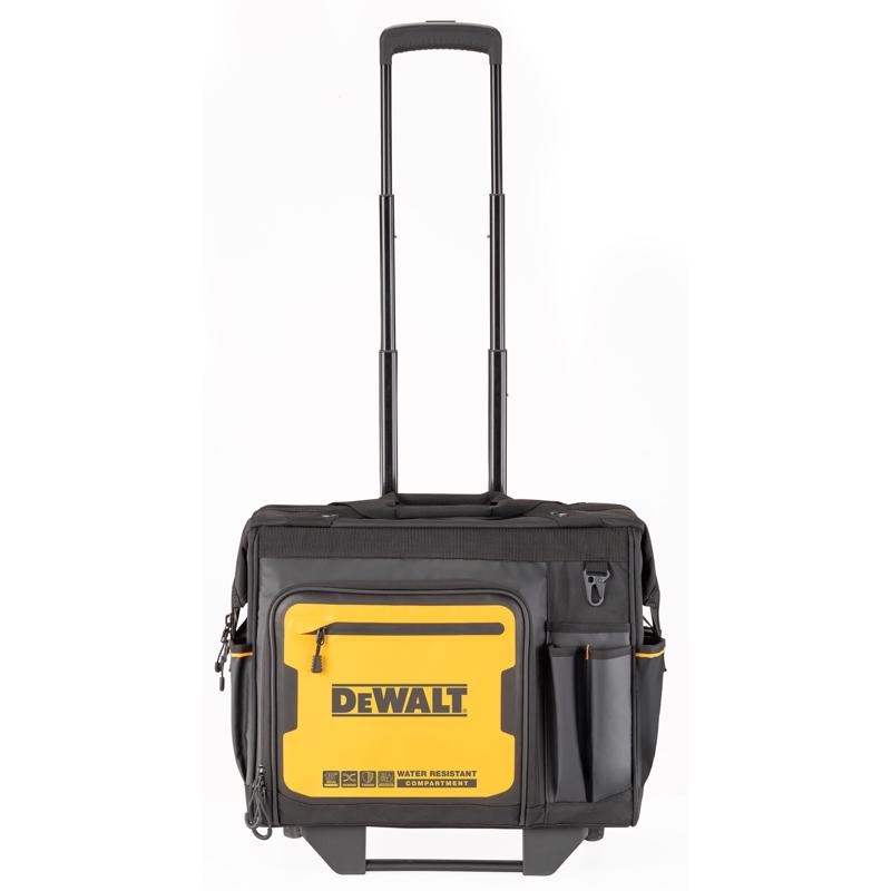 DeWalt Ballistic Nylon Tool Bag On Wheels Roller Tool Bag 27 pocket Black/Yellow